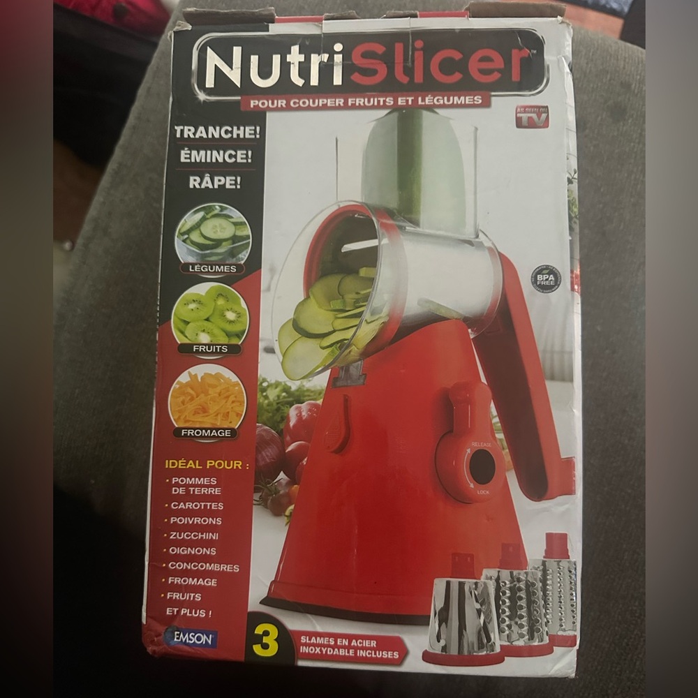 Nutri slicer new Good for slicing vegetables, fruit, and grading cheese